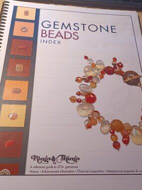 Gemstone Beads - INDEX - Reference Guide, Spiral Binding, for Jewelry Makers